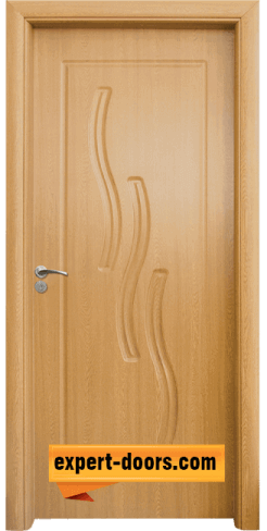 Интериорна врата модел 014-P, цвят Светъл дъб