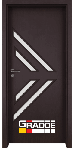 Интериорна врата на Gradde модел Paragon Glas 3.4, Орех Рибейра