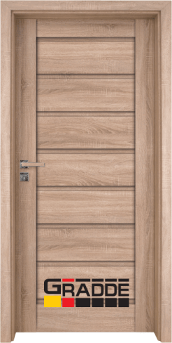 Интериорна врата на Gradde модел Axel Voll- цвят Дъб вераде